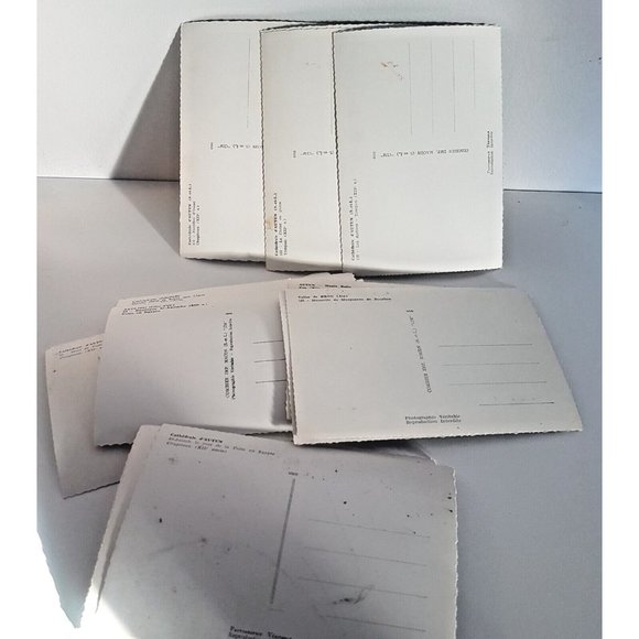 French Monuments Art Vintage 21 Postcards Black & White Photographie Veritable - Picture 2 of 15